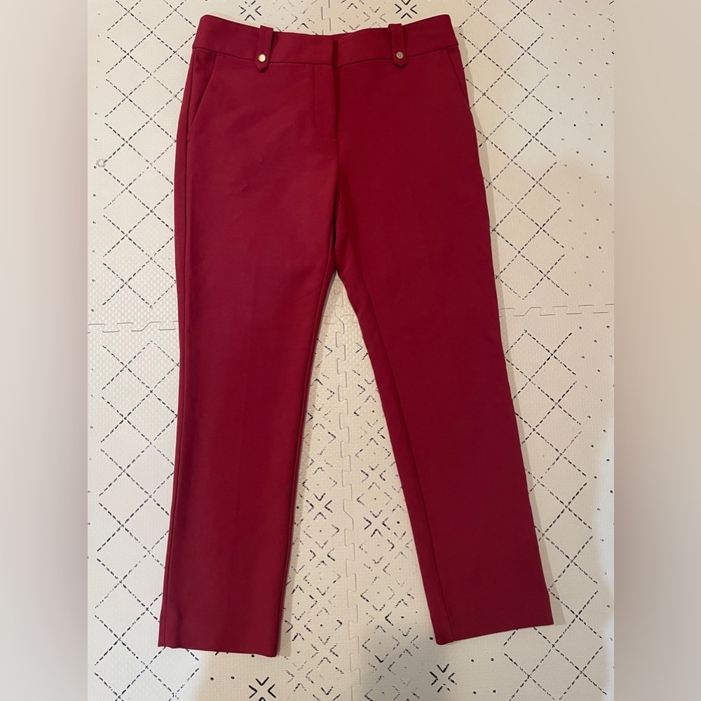 LOFT slim pants size 6 in brick red